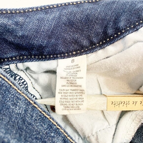 American Eagle stretch cutoff denim jean shorts - Size 6 - Picture 5 of 12